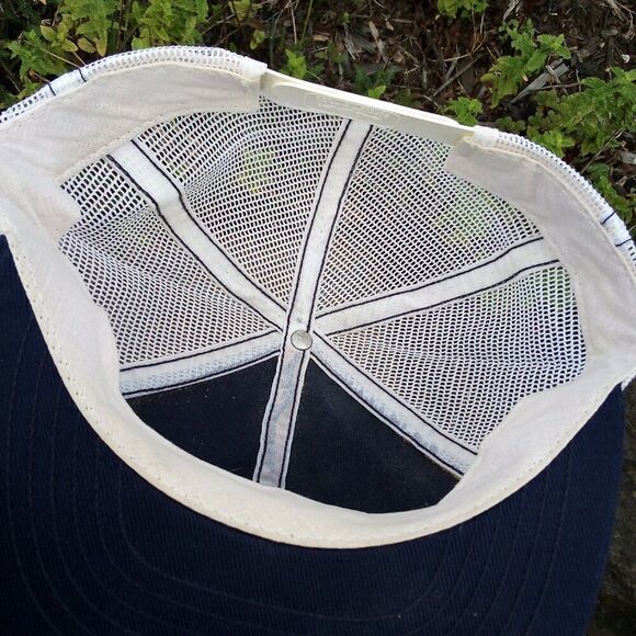 Vintage Longer Lasting Dual Patch Snap Back Trucker Hat Cap - Picture 5 of 6